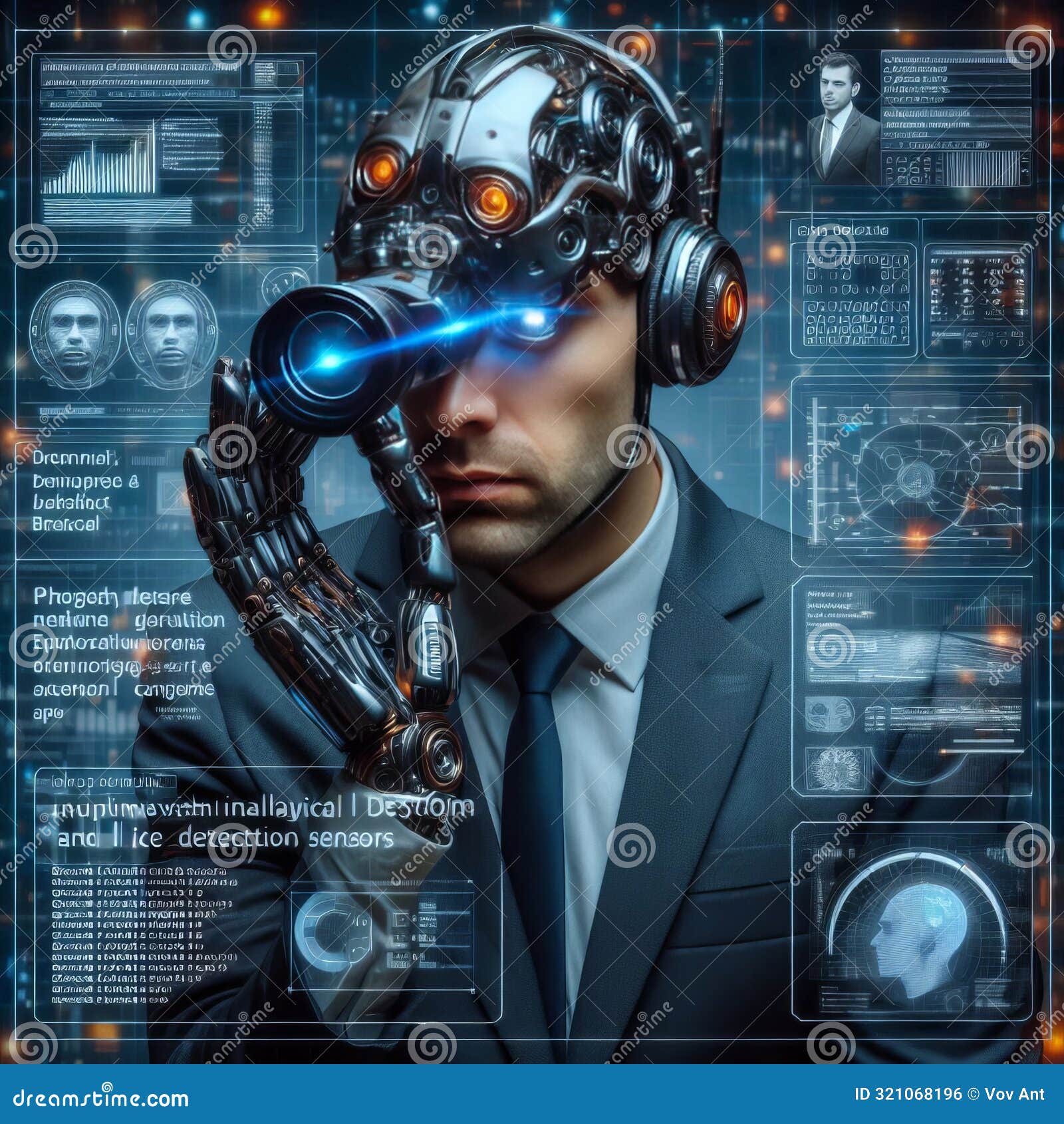173 90. cyborg detective with analytical algorithms, criminal d